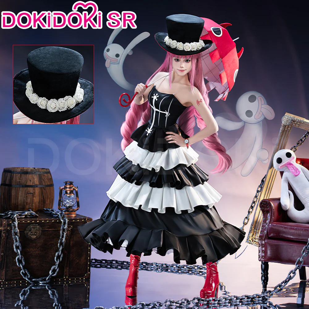 【Partially Ready For Ship】【Size S-3XL】 DokiDoki-SR Anime Cosplay Princess Ghost Black White Time Skip Costume / Hat