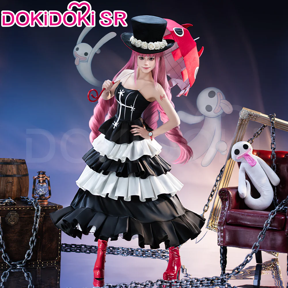 【Partially Ready For Ship】【Size S-3XL】 DokiDoki-SR Anime Cosplay Princess Ghost Black White Time Skip Costume / Hat - Image 2