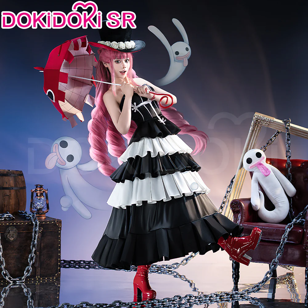 【Partially Ready For Ship】【Size S-3XL】 DokiDoki-SR Anime Cosplay Princess Ghost Black White Time Skip Costume / Hat - Image 3
