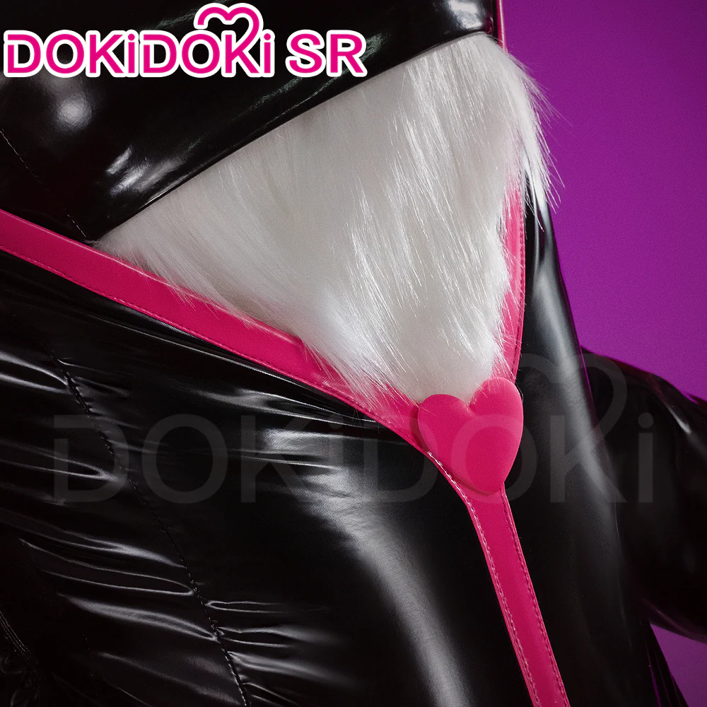【Ready For Ship】【Size S-3XL】DokiDoki-SR Anime Hell Hotel Cosplay Costume Black Leather Bodysuit Sexy - Image 3