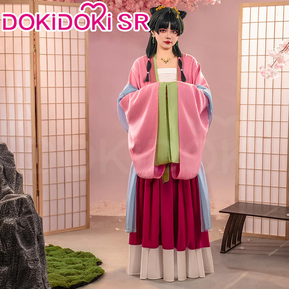 【US/EU LOCAL SHIPPING】【Size S-3XL】DokiDoki-SR Anime The Apothecary Diaries Cosplay Maomao Costume / Wig Mao Mao The Garden Party - Image 3