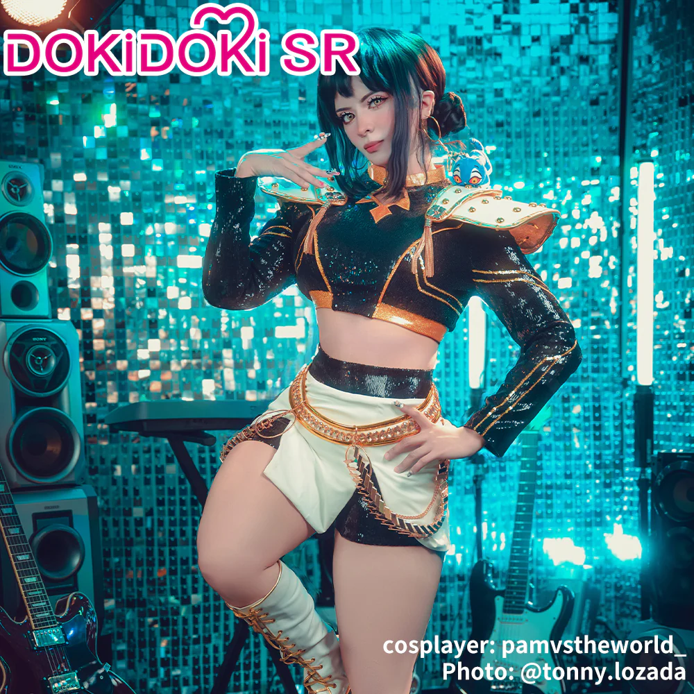 【Ready For Ship】【Size S-3XL】【Last Batch】DokiDoki-SR Movie Anime KPOP KILLER Cosplay Costume GOLD SERIES - Image 2