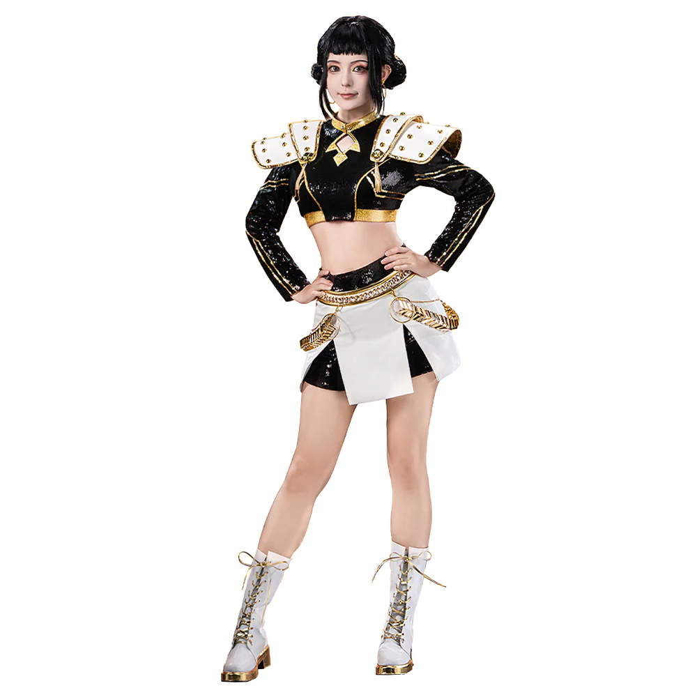 【Ready For Ship】【Size S-3XL】【Last Batch】DokiDoki-SR Movie Anime KPOP KILLER Cosplay Costume GOLD SERIES - Image 9