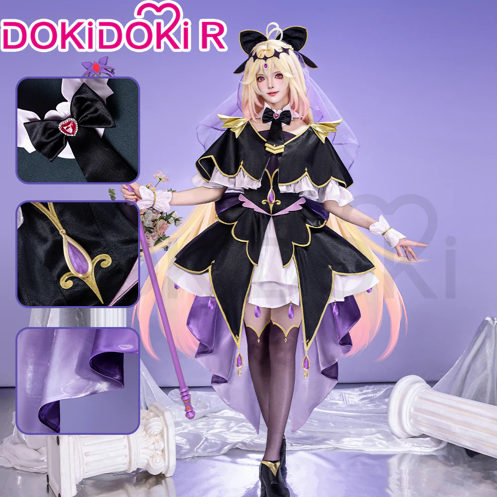 DokiDoki-R Anime Meitantei Pretty Cure! Cosplay Moria Luluka Costume