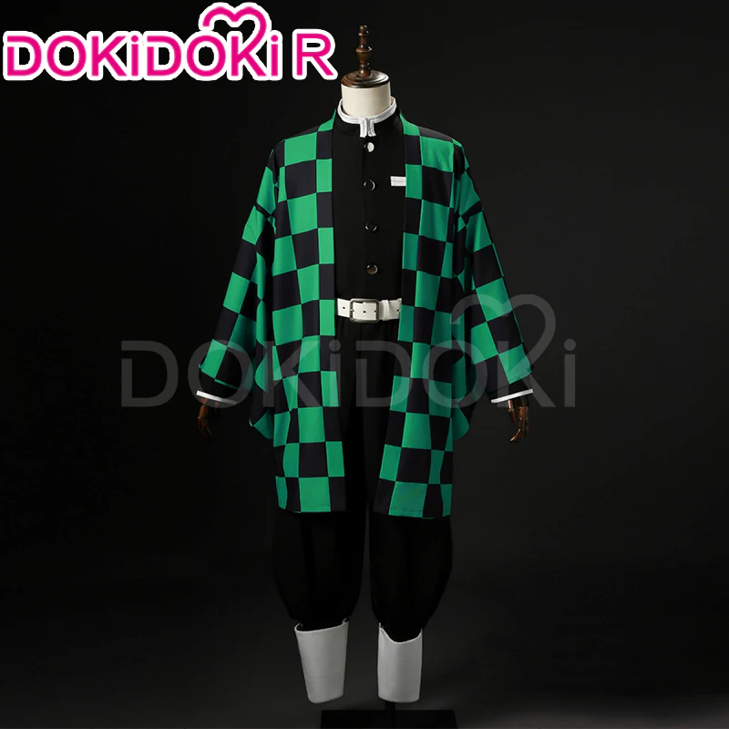 【In Stock】【Size XS-2XL】DokiDoki-R Anime Cosplay Black Green Costume Men