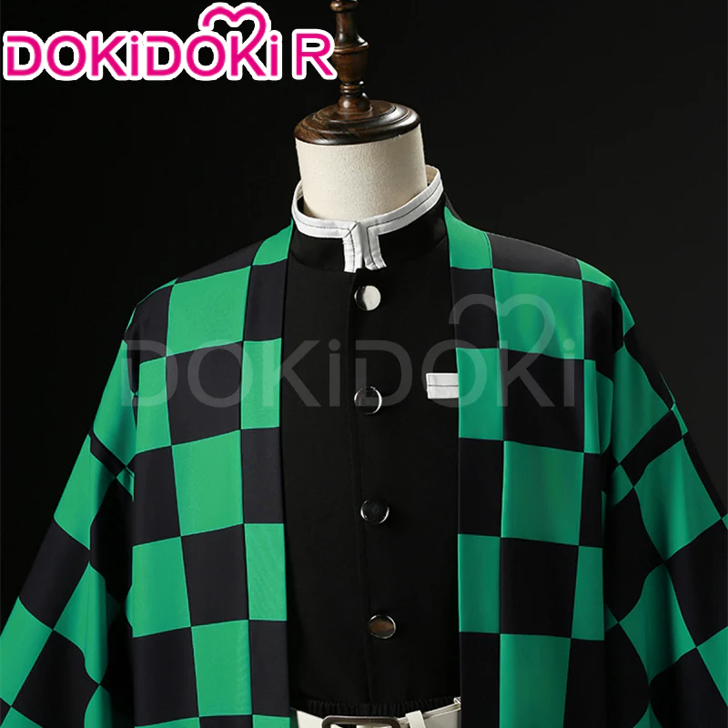 【In Stock】【Size XS-2XL】DokiDoki-R Anime Cosplay Black Green Costume Men - Image 2