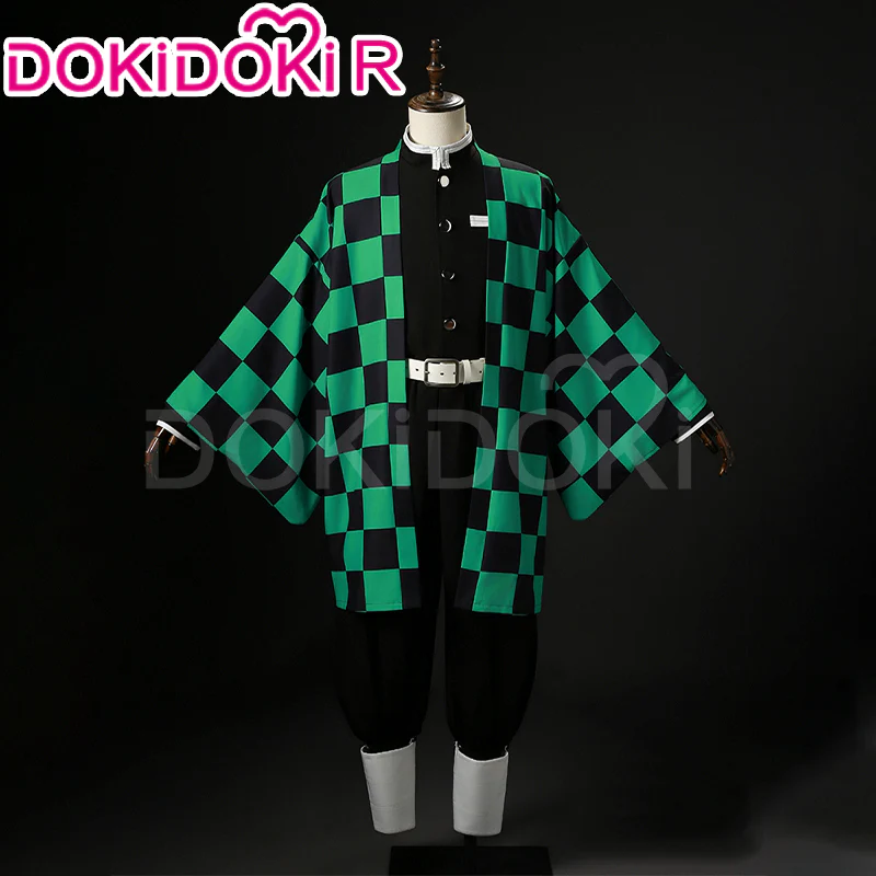 【In Stock】【Size XS-2XL】DokiDoki-R Anime Cosplay Black Green Costume Men - Image 3