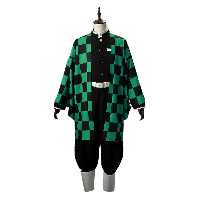 【In Stock】【Size XS-2XL】DokiDoki-R Anime Cosplay Black Green Costume Men - Image 6