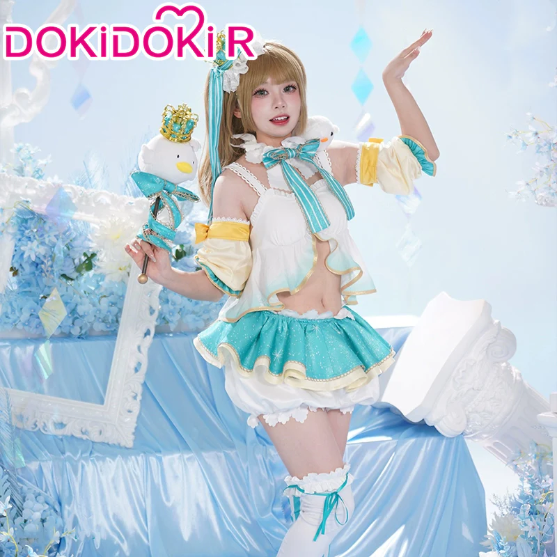 【Size XS-2XL】DokiDoki-R Anime LoveLive! School Idol Project Cosplay Kotori Minami Costume Idol Project Snow Type - Image 2