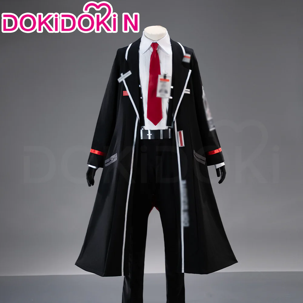 【Size XS-2XL】DokiDoki-N Game Cosplay Black Suit Costume
