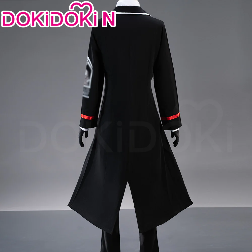【Size XS-2XL】DokiDoki-N Game Cosplay Black Suit Costume - Image 2