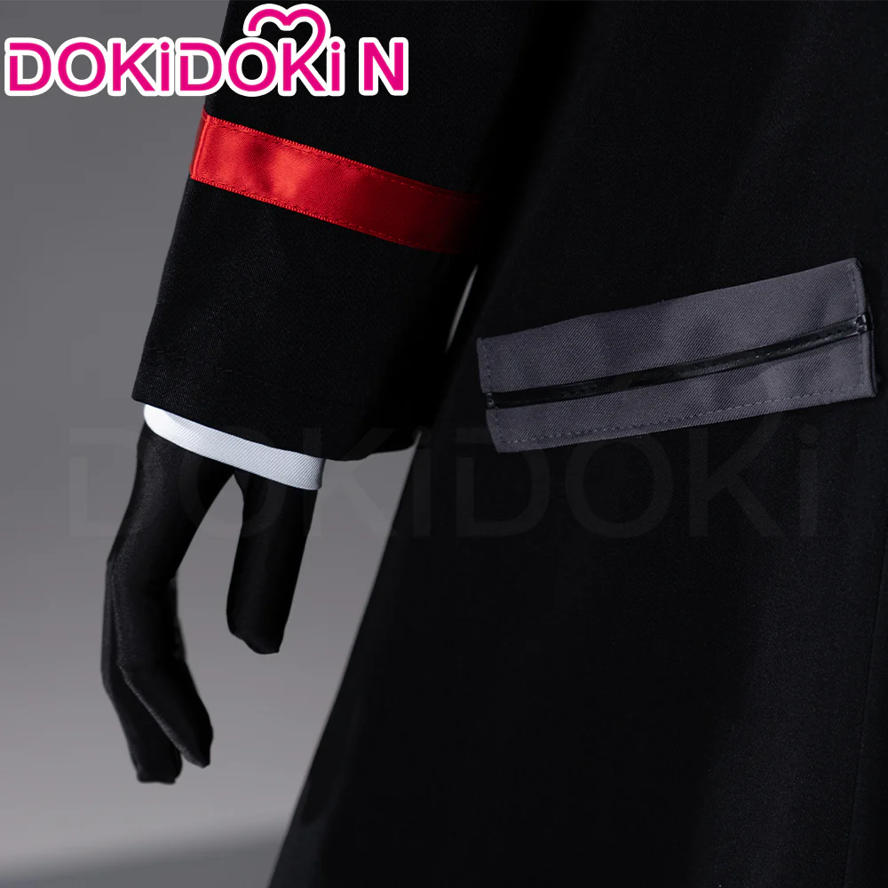 【Size XS-2XL】DokiDoki-N Game Cosplay Black Suit Costume - Image 4