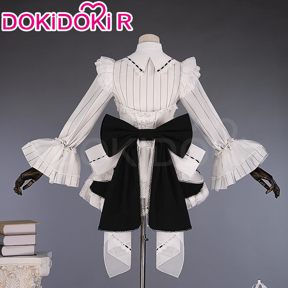 【Size XS-2XL】DokiDoki-R Game Cosplay Shinonomee Enaa Costume White Dress Unforeseen Falling Flowers - Image 2