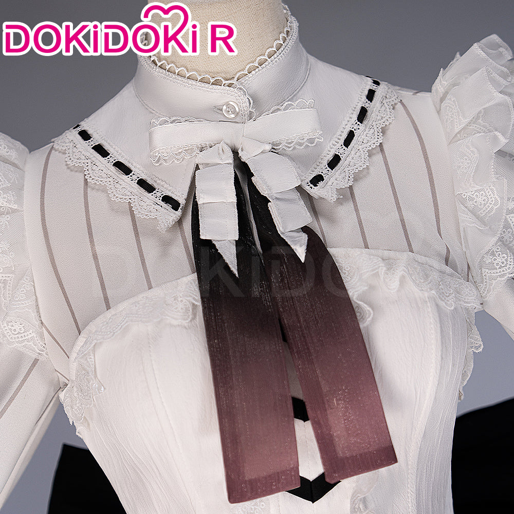 【Size XS-2XL】DokiDoki-R Game Cosplay Shinonomee Enaa Costume White Dress Unforeseen Falling Flowers - Image 4
