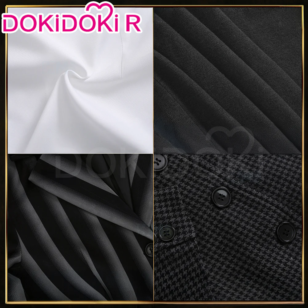 【Size XS-2XL】DokiDoki-R TV Cosplay Costume School Uniform Halloween Outfit Black Coat - Image 2