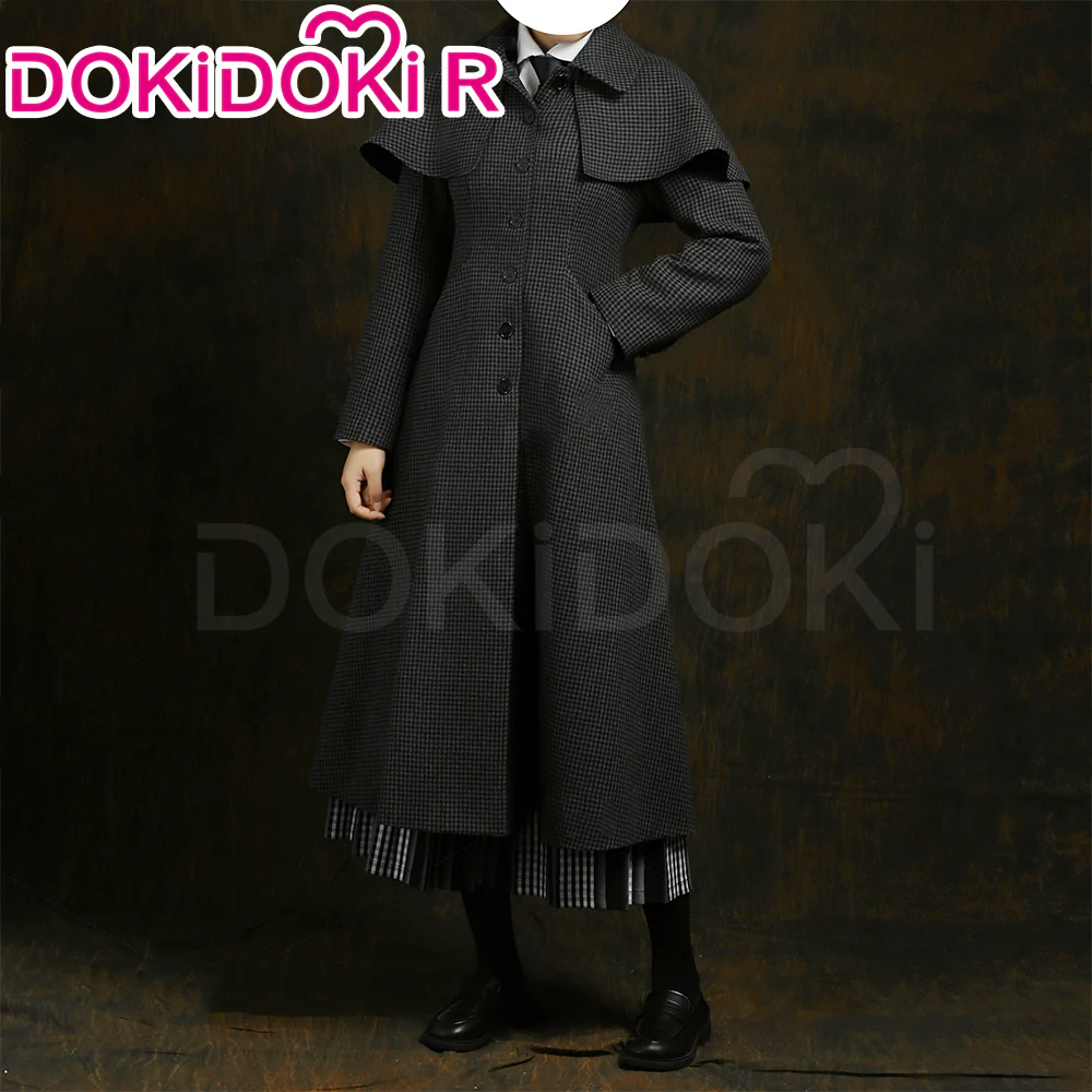 【Size XS-2XL】DokiDoki-R TV Cosplay Costume School Uniform Halloween Outfit Black Coat - Image 4