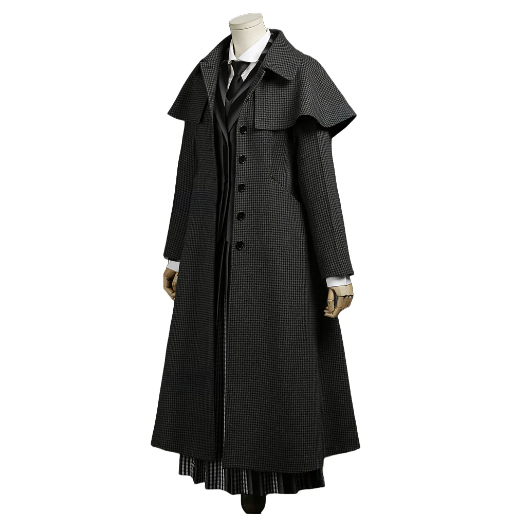 【Size XS-2XL】DokiDoki-R TV Cosplay Costume School Uniform Halloween Outfit Black Coat - Image 5