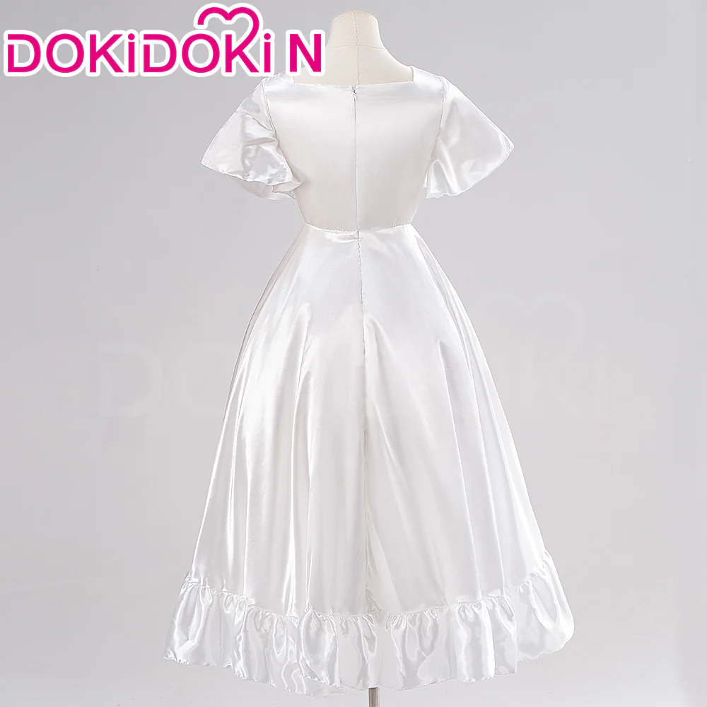 【Size XS-3XL】DokiDoki-N Anime Cosplay Feern Party Costume White Dress - Image 3