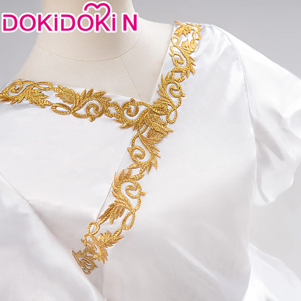 【Size XS-3XL】DokiDoki-N Anime Cosplay Feern Party Costume White Dress - Image 4