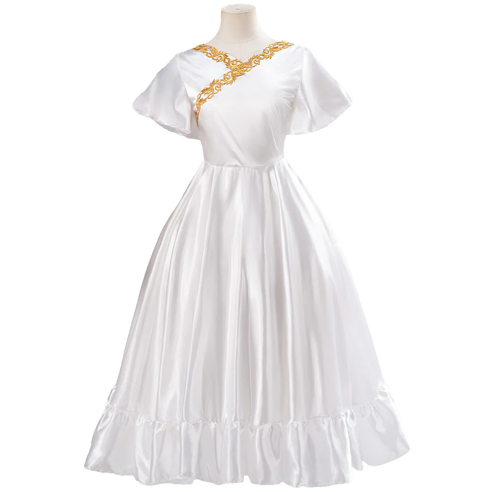 【Size XS-3XL】DokiDoki-N Anime Cosplay Feern Party Costume White Dress - Image 5