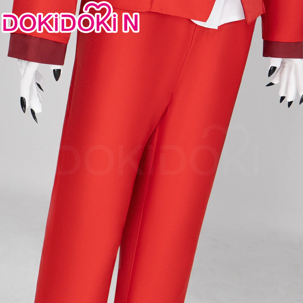 【Partially Ready For Ship】【Size XS-3XL】DokiDoki-N Anime Hell Hotel Cosplay Costume Red Suit - Image 4