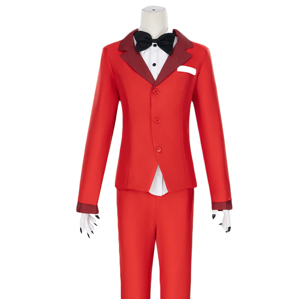【Partially Ready For Ship】【Size XS-3XL】DokiDoki-N Anime Hell Hotel Cosplay Costume Red Suit - Image 5