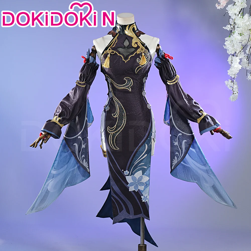 【In Stock】【Size XS-3XL】DokiDoki-N Game Genshin Impact Cosplay Shenhe Costume Lantern Rite 2024 Skin Frostflower Dew shen he