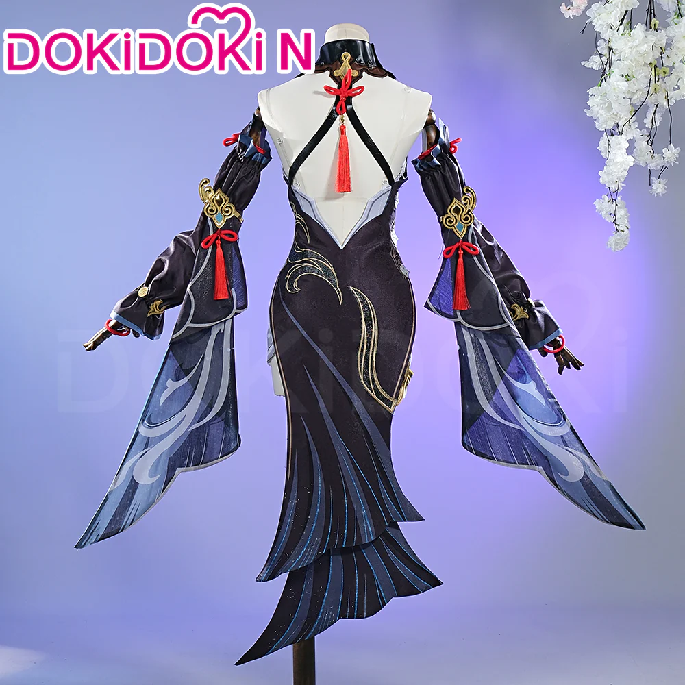 【In Stock】【Size XS-3XL】DokiDoki-N Game Genshin Impact Cosplay Shenhe Costume Lantern Rite 2024 Skin Frostflower Dew shen he - Image 3