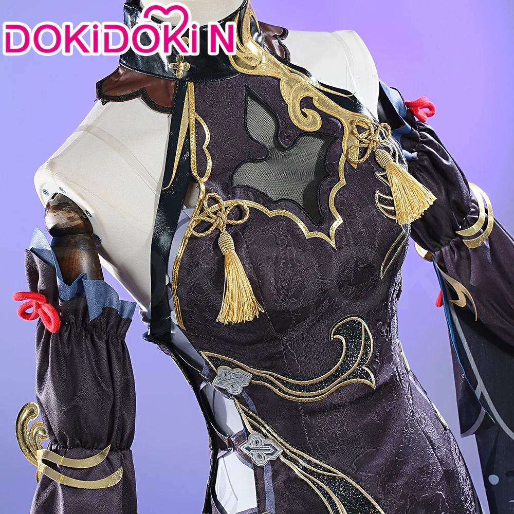 【In Stock】【Size XS-3XL】DokiDoki-N Game Genshin Impact Cosplay Shenhe Costume Lantern Rite 2024 Skin Frostflower Dew shen he - Image 4