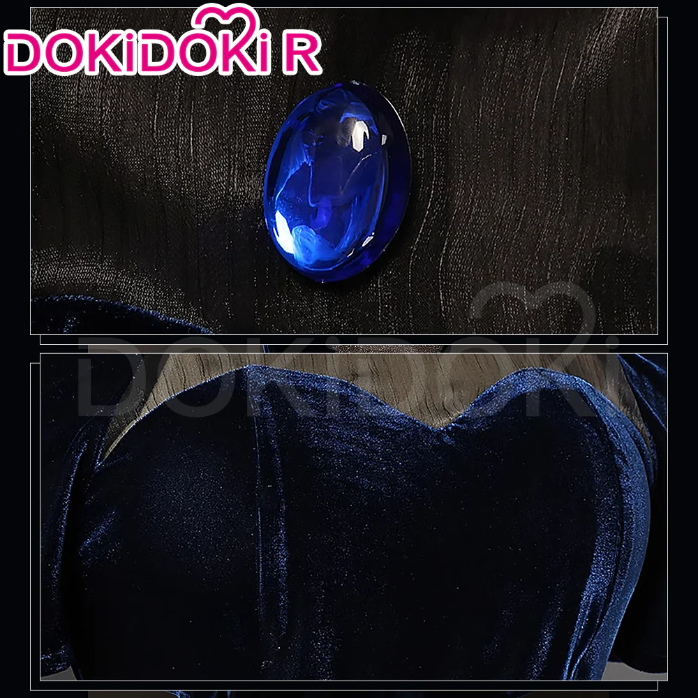 【Size XS-3XL】DokiDoki-R Music Video Cosplay Costume Black Dress R1 - Image 4