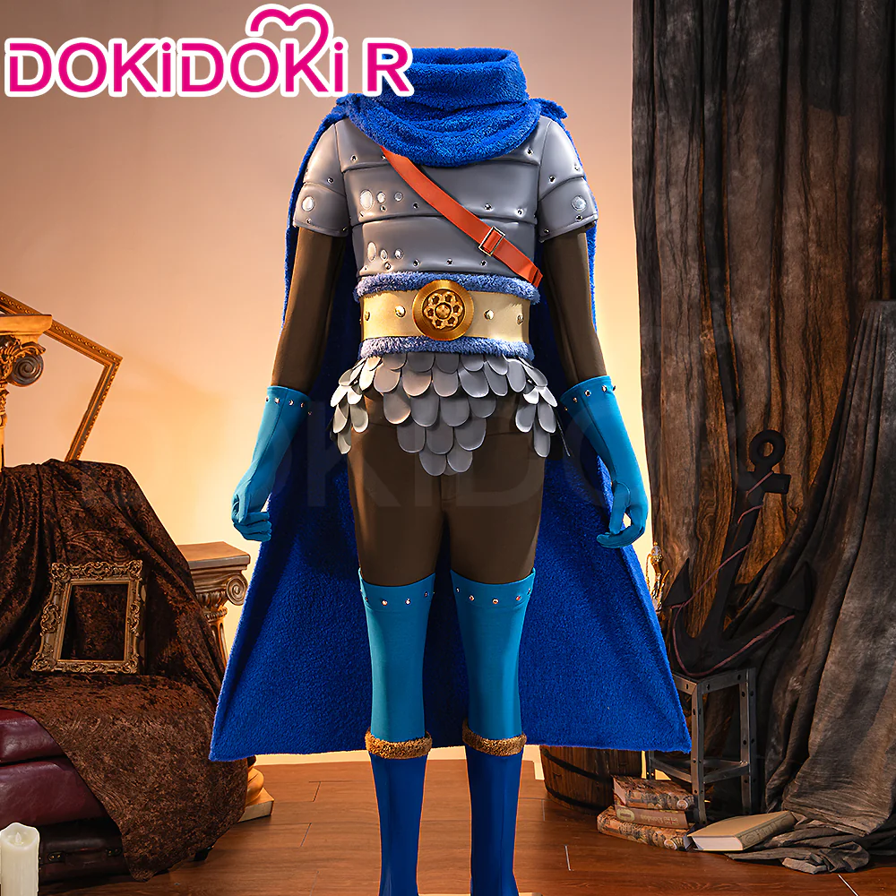 【Size XS-3XL】DokiDoki-R Anime Cosplay Costume Elbaph Arc Blue Inside Grey Armor