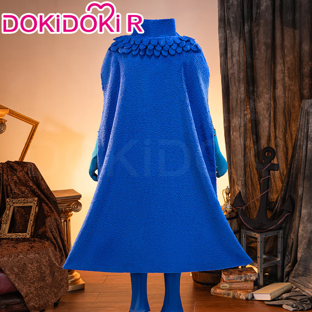 【Size XS-3XL】DokiDoki-R Anime Cosplay Costume Elbaph Arc Blue Inside Grey Armor - Image 2