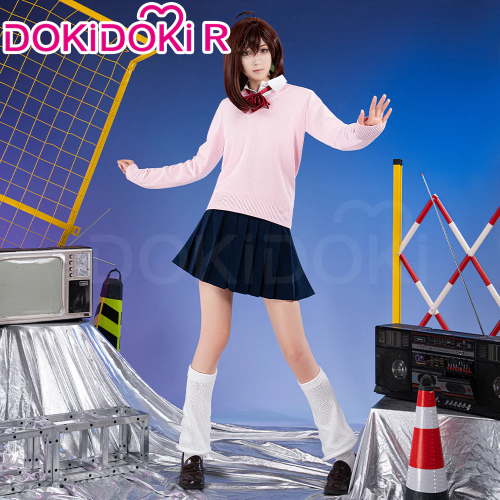 【Partially Ready For Ship】【Size XS-3XL】Dokidoki-R Anime DDD Cosplay Costume Pink Uniform - Image 3