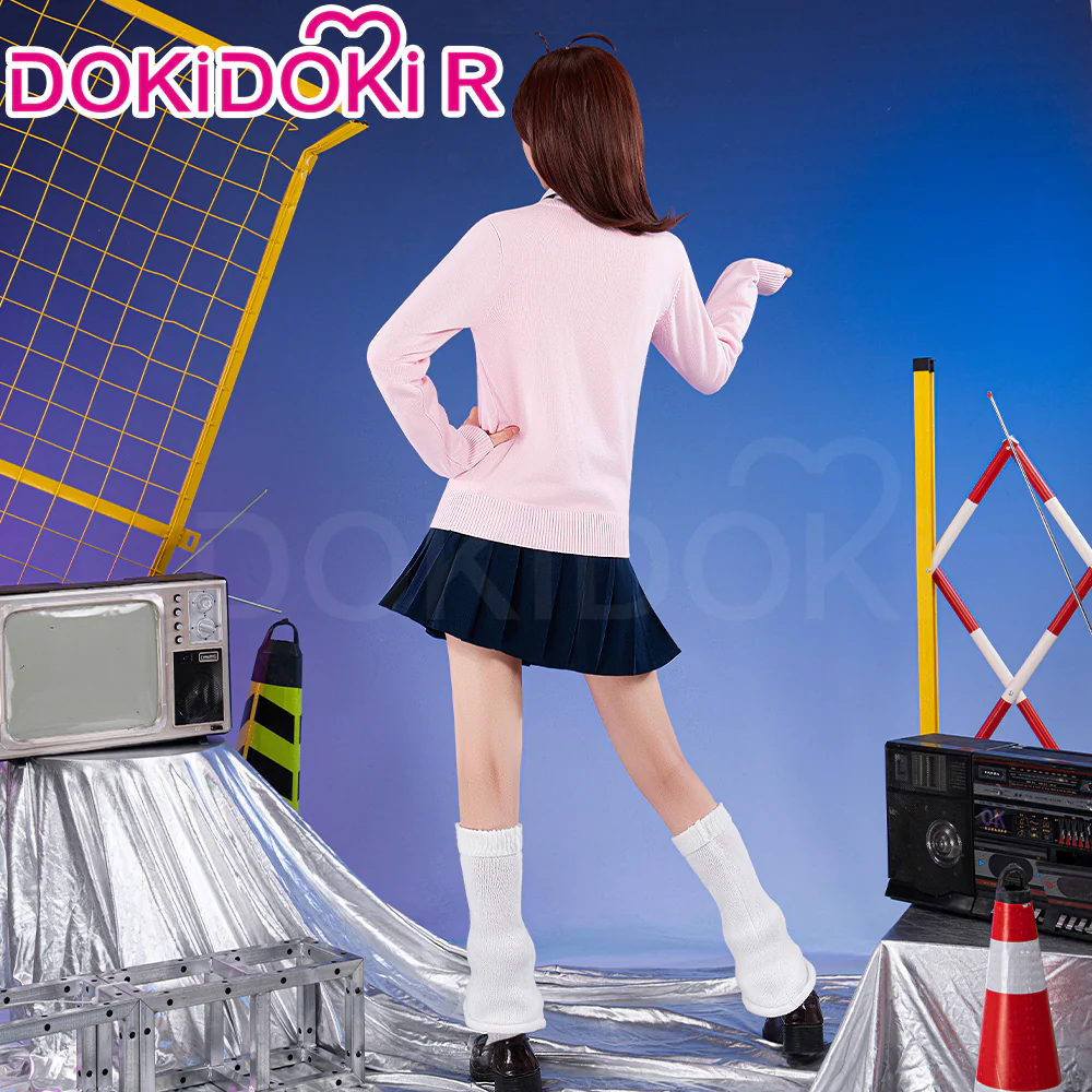 【Partially Ready For Ship】【Size XS-3XL】Dokidoki-R Anime DDD Cosplay Costume Pink Uniform - Image 4