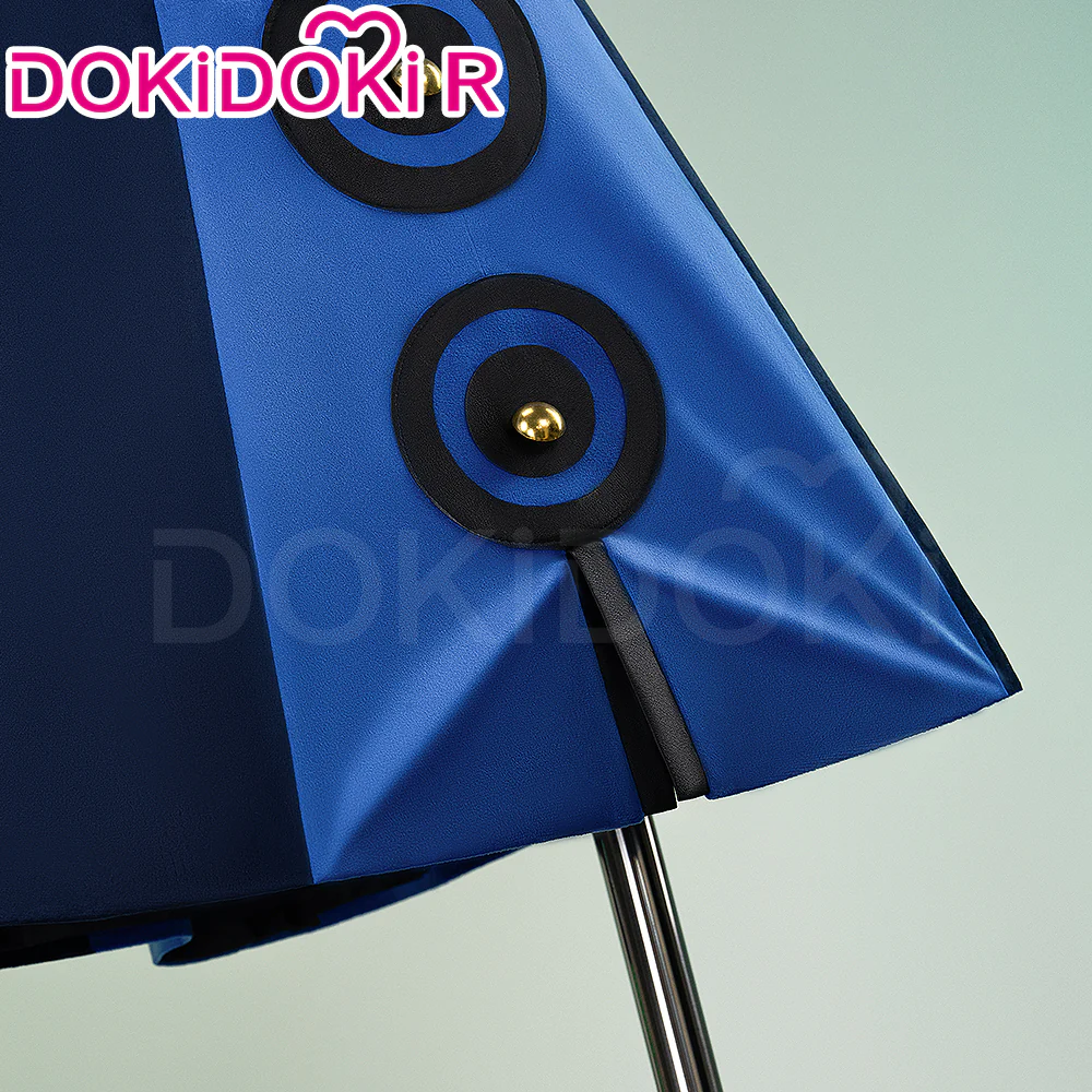 【Size XS-3XL】DokiDoki-R Game Cosplay Blue Dress Costume - Image 5