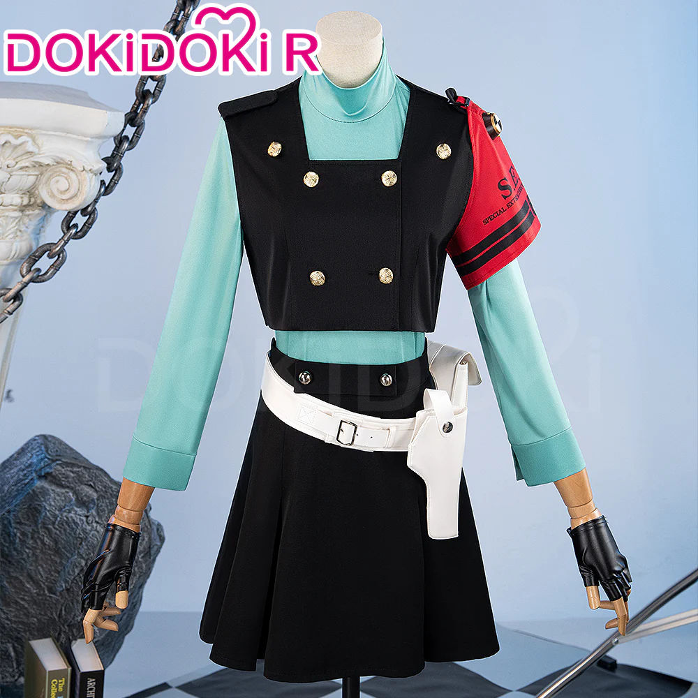 【Size XS-3XL】DokiDoki-R Game Cosplay Combat Uniform Battle Costume / Wig - Image 4
