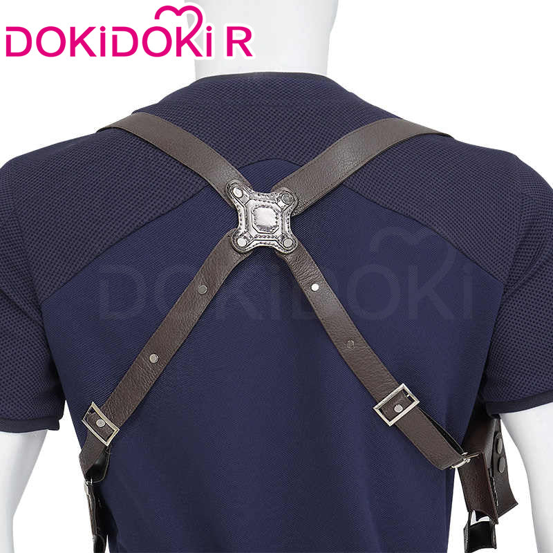 【Size XS-3XL】DokiDoki-R Game Cosplay Leather Jacket Combat Costume - Image 4