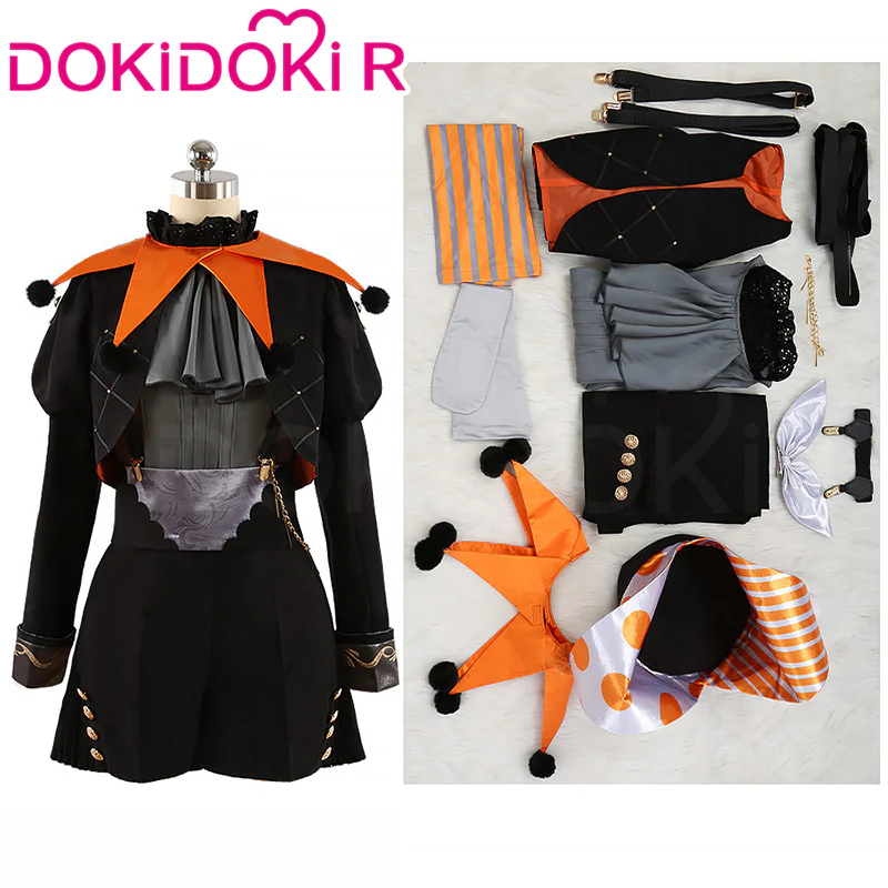 【Size XS-3XL】DokiDoki-R Game Cosplay Orange / Yellow Circus Costumes Circus Osaka Enjoy 2024 - Image 8