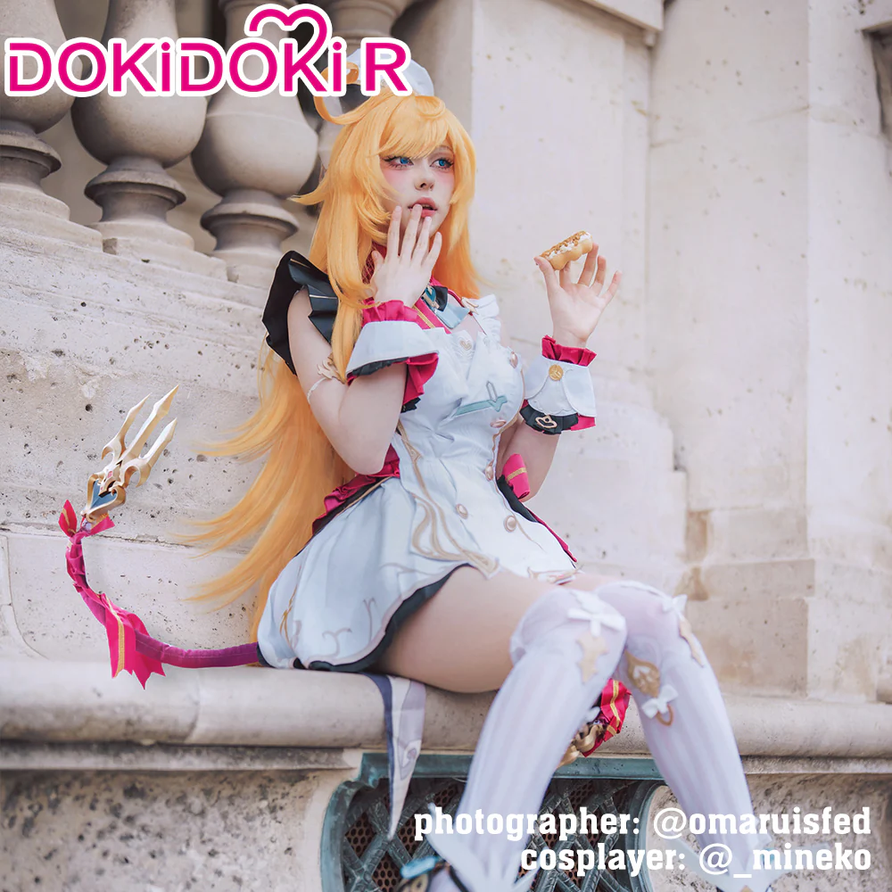 【Ready For Ship】【Last Batch】【Size XS-3XL】DokiDoki-R Game Genshin Impact Cosplay Escoffier Costume Fontaine - Image 2
