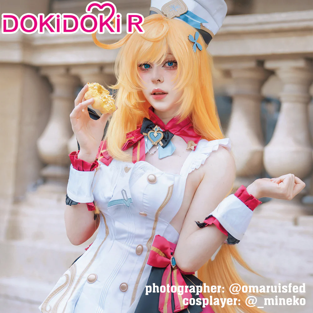 【Ready For Ship】【Last Batch】【Size XS-3XL】DokiDoki-R Game Genshin Impact Cosplay Escoffier Costume Fontaine - Image 3