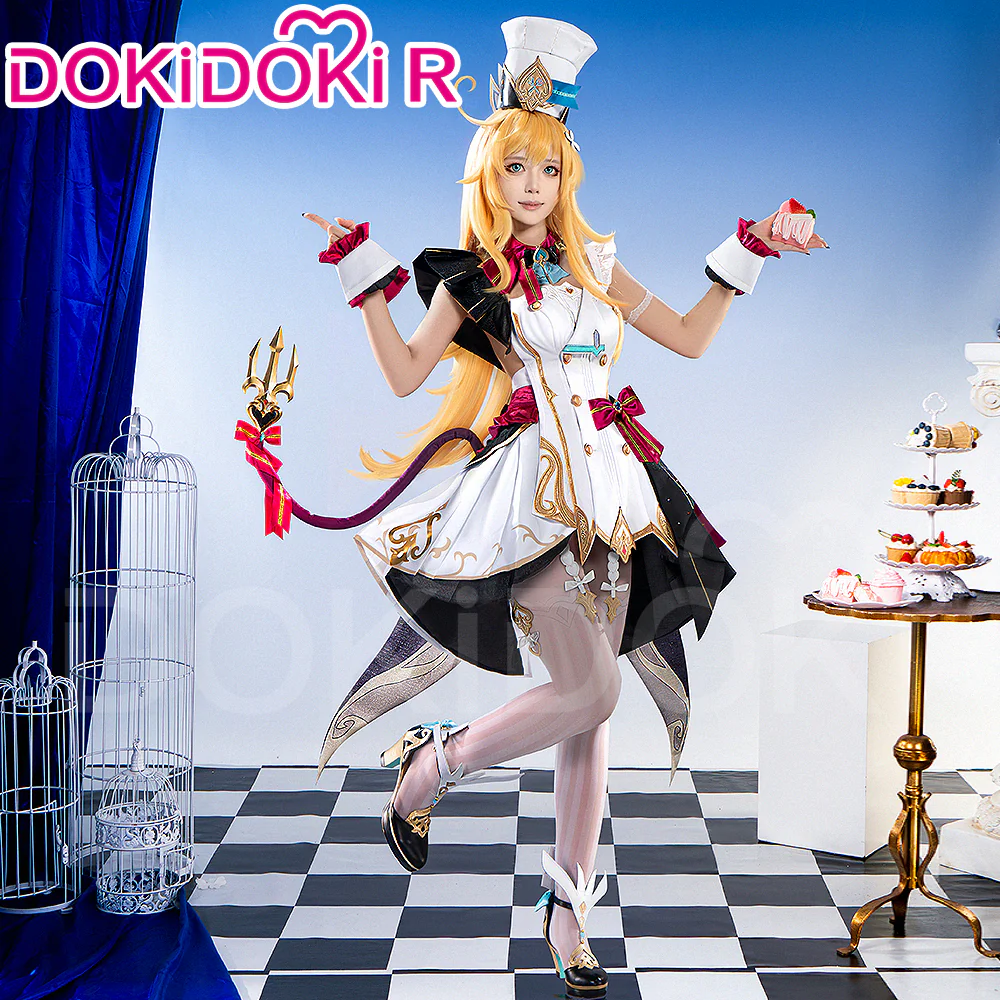 【Ready For Ship】【Last Batch】【Size XS-3XL】DokiDoki-R Game Genshin Impact Cosplay Escoffier Costume Fontaine - Image 4