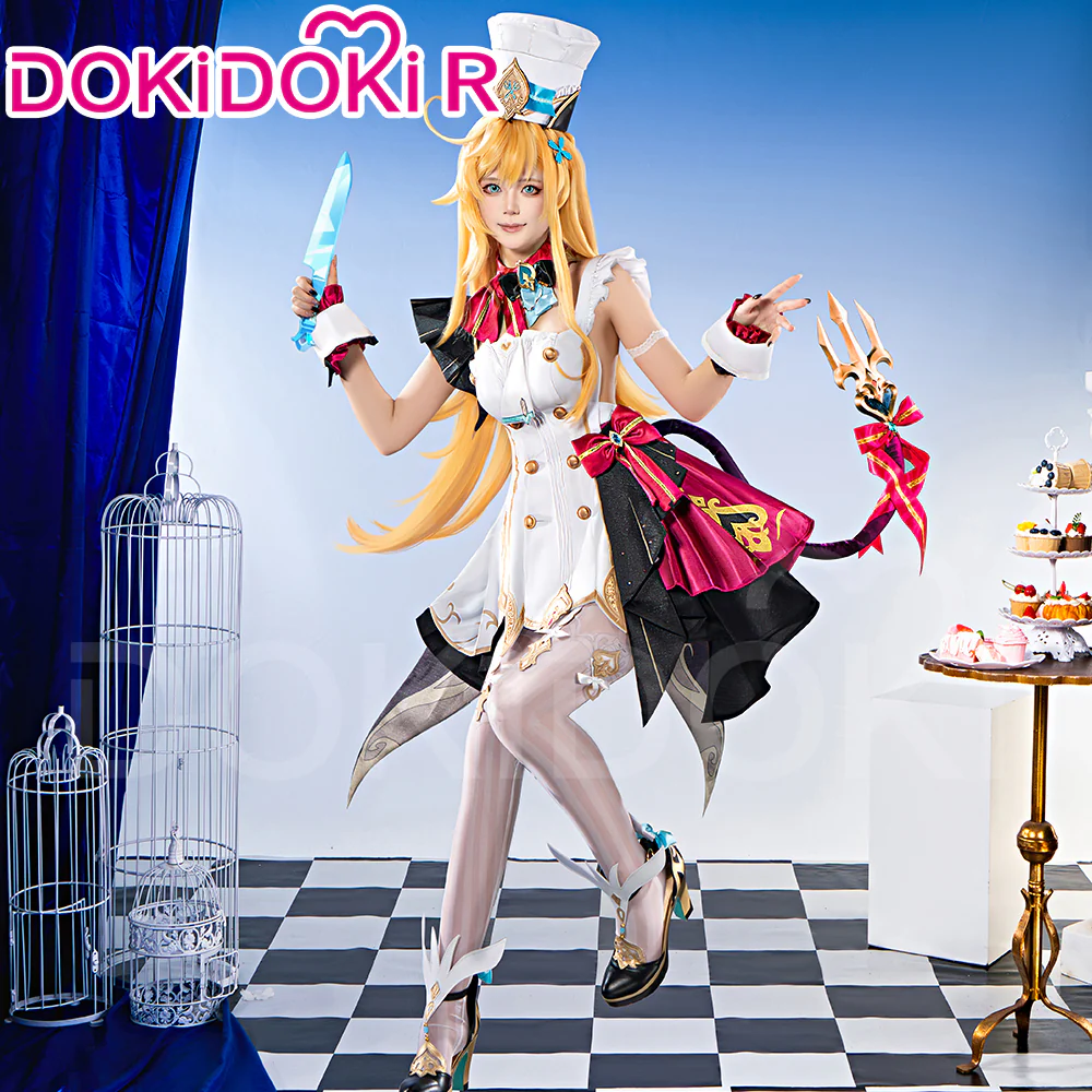 【Ready For Ship】【Last Batch】【Size XS-3XL】DokiDoki-R Game Genshin Impact Cosplay Escoffier Costume Fontaine - Image 5