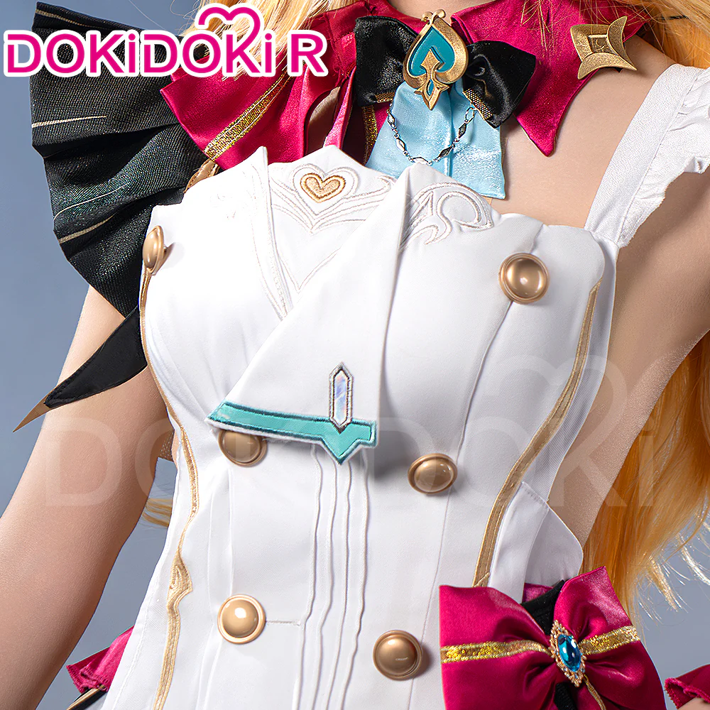 【Ready For Ship】【Last Batch】【Size XS-3XL】DokiDoki-R Game Genshin Impact Cosplay Escoffier Costume Fontaine - Image 7