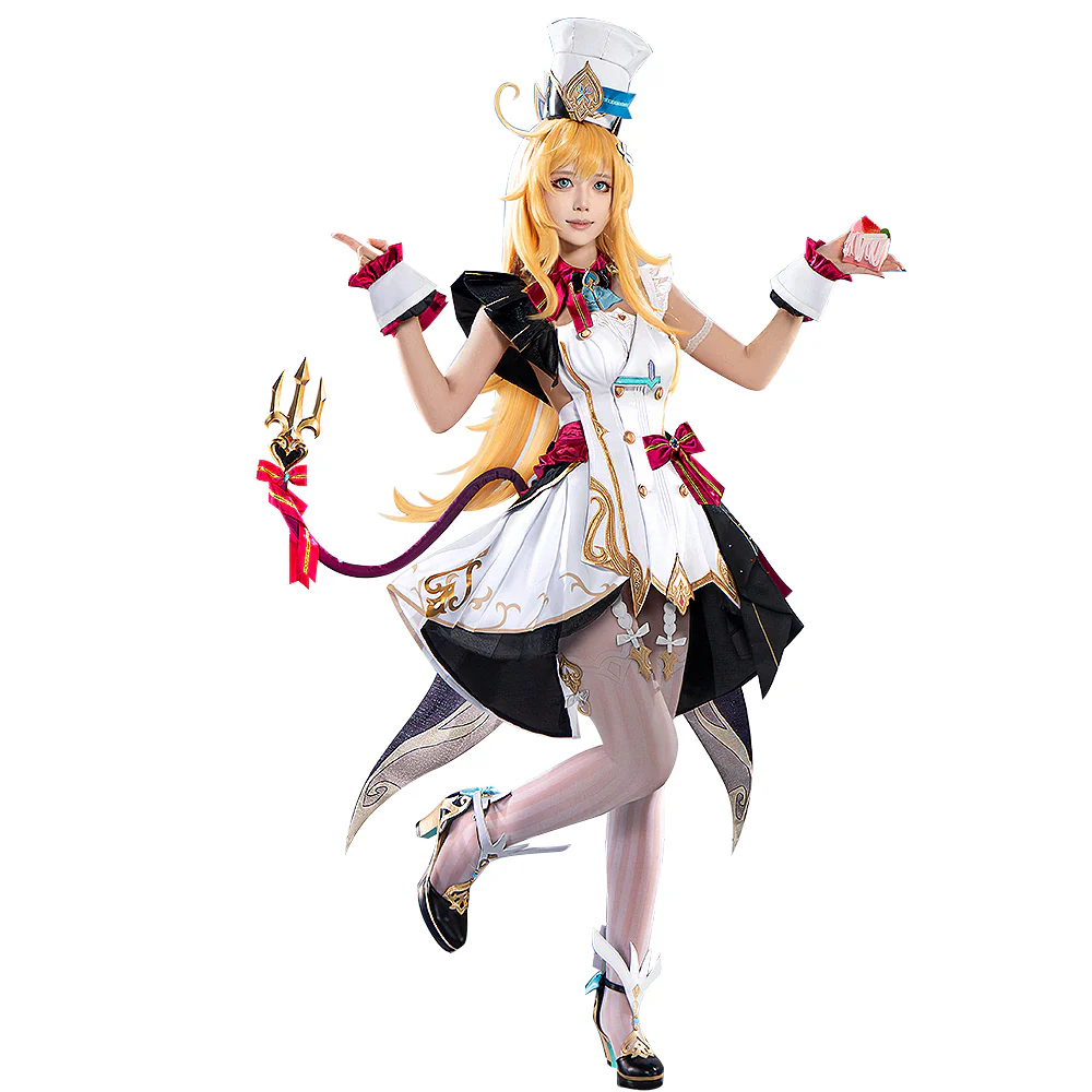 【Ready For Ship】【Last Batch】【Size XS-3XL】DokiDoki-R Game Genshin Impact Cosplay Escoffier Costume Fontaine - Image 8