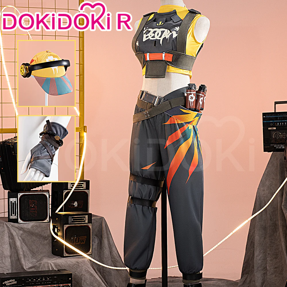 【Size XS-3XL】DokiDoki-R Game Valorant Cosplay Raze Costume Tayane Alves