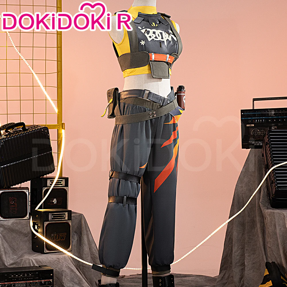 【Size XS-3XL】DokiDoki-R Game Valorant Cosplay Raze Costume Tayane Alves - Image 2