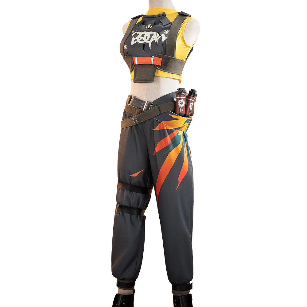 【Size XS-3XL】DokiDoki-R Game Valorant Cosplay Raze Costume Tayane Alves - Image 6
