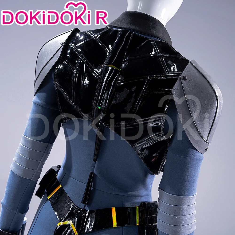【Size XS-3XL】DokiDoki-R Manga Cosplay Costume Blue Black Bodysuit With Tail Cat Absolute - Image 3