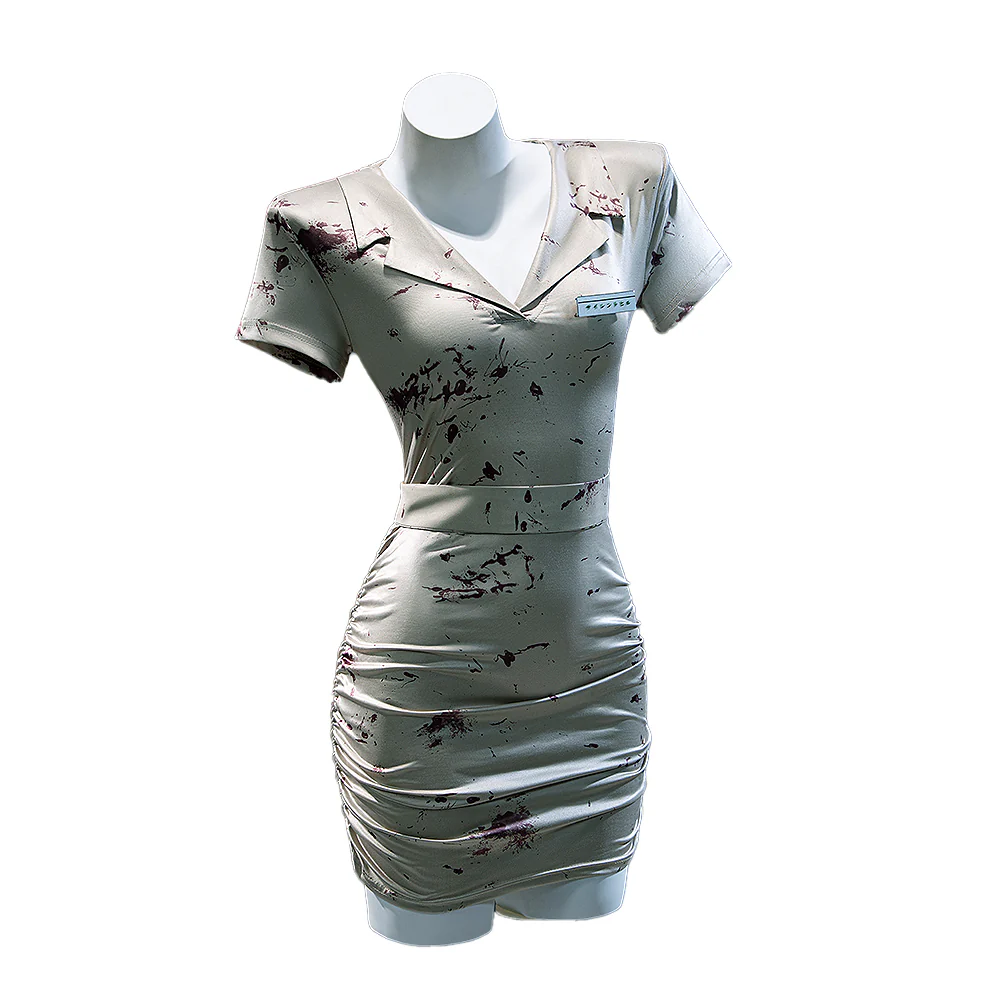 【Ready For Ship】【Size XS-3XL】DokiDoki-R Movie Game Cosplay Nurse Costume Halloween - Image 11