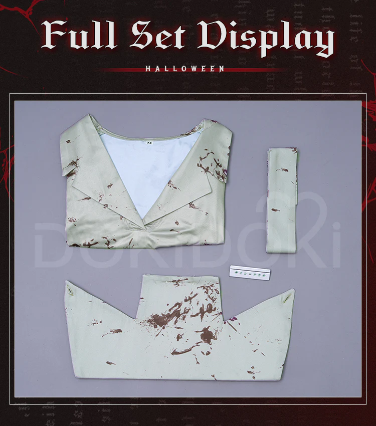 【Ready For Ship】【Size XS-3XL】DokiDoki-R Movie Game Cosplay Nurse Costume Halloween - Image 13